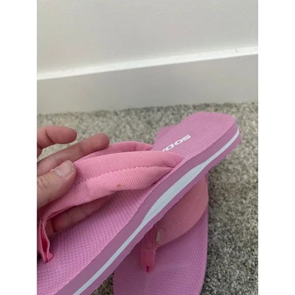 Vintage Y2K Soda Pink Flip Flops – Size 7.5 – New in Box - Picture 4 of 5